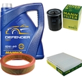 MANN-FILTER Inspektionspaket 5L MANNOL Defender 10W-40 für Fiat Punto 1.2 60