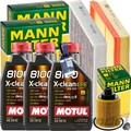 MANN INSPEKTIONSPAKET+3x1L MOTUL 5W30 MOTORÖL passend für OPEL MERIVA A 1.3CDTI