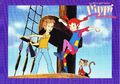 8 Aushangfotos, PIPPI LANGSTRUMPF IN DER SÜDSEE, Zeichentrickfilm nach Lindgren