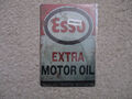 Dekoschild Esso Motor Oil , aus Aluminium, sehr guter Zustand, Retro