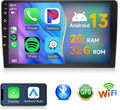 9" Doppel 2DIN Android 13 Apple CarPlay Autoradio mit GPS Navigation WiFi BT RDS