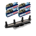 NTY SET Zündspule + 4x BOSCH Zündkerze für Opel Meriva Astra G CC F48_ F08_