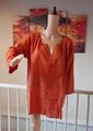 Oversize Damen Tunikabluse Bluse Tunika terracotta Business Gr. 36 - NEU -