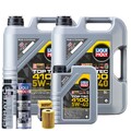 Motoröl 5W40 LIQUI MOLY Top Tec4100 11L+HENGST Ölfilter +Spülung +Cera Tec