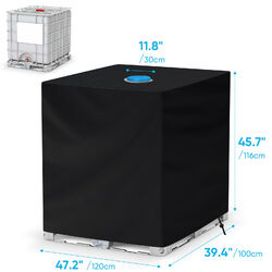 1000L IBC Tank Abdeckung wasserdicht UV-Folie Schutzhülle Regenwassertank Cover