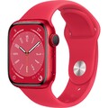 Apple Watch Series 8 41mm GPS Aluminium RED + RED Sport Band NEU