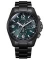 Citizen Uhr Herren Crono Pilot Ac. Schwarz CB5925-82X Eco Drive-Radiocontrolado