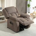 HOMCOM Fernsehsessel mit Aufstehhilfe, Relaxsessel mit Liege- & Massagefunktion