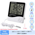 LCD Wetterstation Thermometer / Hygrometer mit Innen & Außentemperatur Sensor