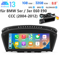 Für BMW E60 E61 E90 E91 CCC Carplay Autoradio Android 13 GPS Navi WIFI FM +KAM