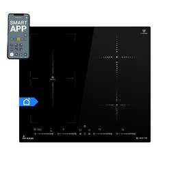 KKT KOLBE Induktionskochfeld Autark 59cm 7 kW 4 Zonen Flexzone Smart WLAN App