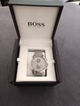 HUGO BOSS Uhr 1513181 Aeroliner Herrenuhr Chronograph Edelstahl Silber Armband