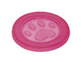 Nobby TPR Fly-Disc "Paw" 22 cm pink robust sschwimmfähig Wurfspielzeug 