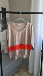 Damenshirt, Pullover, 3/4 Arm, leichtes Material, Gr. 42