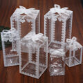 10 Stck. Transparent PVC Geschenkbox Kuchen Süßigkeiten Verpackung Boxen Hochzeit Weihnachten Gefälligkeiten