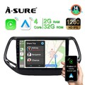 10.1" Android 14 Autoradio CarPlay GPS Navi SWC DAB Für Jeep Compass 2017-2020
