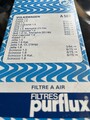 PURFLUX A507 Luftfilter für VW GOLF II (19E, 1G1) GOLF I Cabriolet (155) 10Stück