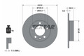 TEXTAR Bremsenset Audi A1  Seat Ibiza Skoda Fabia VW Polo  Ø230mm Hinten Voll