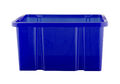 Dreh Stapelbox Transportkiste Plastik Kunststoff Eurobehälter Lagerbox Blau 29L