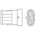 1x Lambdasonde MAGNETI MARELLI 466016355044 passend für FIAT LANCIA