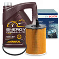 BOSCH ÖLFILTER + 5L MANNOL ÖL FORD C-MAX FIESTA FOCUS MONDEO FIESTA TRANSIT