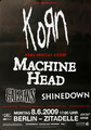 Korn - Untitled , Berlin 2009 | Konzertplakat | Poster