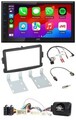 JVC Bluetooth 2DIN Lenkrad DAB USB Autoradio für Dacia ab 2012 schwarz