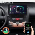 Für Peugeot 107 Citroen C1 Toyota Aygo Autoradio Android 14 Carplay GPS 2+32G FM