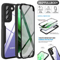 360 Grad Handy Hülle für Samsung S25 S24 S23 A55 A56 Rundum Komplett Schutz Case