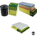 MANN-FILTER Inspektionspaket Filterset für Fiat 500 1.2 Ford KA Ypsilon