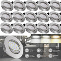 LED Einbaustrahler Flach Einbau Spots 230V 5W Rund Einbau Decken Leuchten Set 