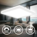 LED Deckenlampe Deckenleuchte Panel Flach 16W Indirektes Licht Wohnzimmer 24cm