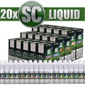 20x 10ml SC Liquid Probierbox Tabak Frucht Gourmet alle Sorten - 200ml E-Liquid
