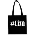 Tasche Beutel Baumwolltasche #Liza Hashtag Einkaufstasche Schulbeutel Turnbeutel