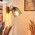  Flur Strahler Wand Lampen Holz drehbar Wohn Schlaf Zimmer Leuchten Lichteffekt 