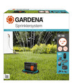 Gardena Sprinklersystem Komplett-Set mit Versenk-Viereckregner OS 140