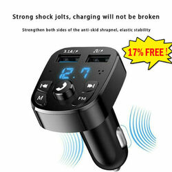 Auto Wireless Bluetooth FM Transmitter MP3 Player USB Schnellladegerät Adap K1U
