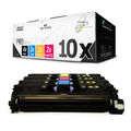 10x Toner für HP Color LaserJet 2500 wie C9700A-03A C9700A - C9703A 121A CMYK