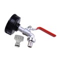 1x für IBC Kugelauslaufhahn 1/2 Adapter S60x6 Tank Regenwasser Container
