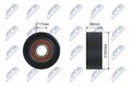NTY Spannrolle Keilrippenriemen RNK-CT-011 Kunststoff für FIAT FIORINO QUBO 206