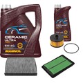 FEBI Inspektionspaket 6L MANNOL Ceramic 5W-40 für Renault Kadjar 1.2 TCe 130