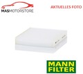 INNENRAUMFILTER POLLENFILTER MANN-FILTER CU 22 044 A FÜR TOYOTA AYGO X 53KW