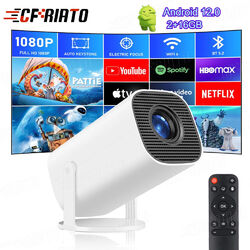 4K UHD Mini Smart Beamer 5G WiFi Heimkino Projektor LED Bluetooth Android 12 DE