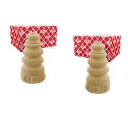 2X FEBI BILSTEIN ANSCHLAGPUFFER FEDERUNG HINTEN BEIDSEITIG PASSEND FÜR SKODA