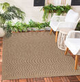 Outdoor-Teppich Naturfarben Wetterfest Wohnzimmer Terrasse Balkon Küchenteppich
