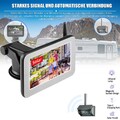 5 Zoll IPS WiFi Rückfahrkamera Solar Mit Monitor Auto KFZ Truck RV Funk Kabellos