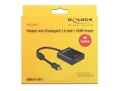 DeLOCK Mini DisplayPort 1.2 (Stecker)/HDMI (Buchse) Adapterkabel, aktiv, schwarz