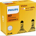 1x Philips Vision H7 Halogenlampe 12972PRC2 Doppelpack SET Duo 2x H7 r