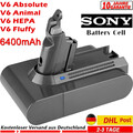 6400mAh Für Dyson V6 Original Ersatzakku DC58 DC59 SV03 SV09 DC74 DC62 967810-23