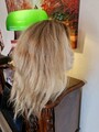 Echthaar Topper, blond Balayage, Perücke